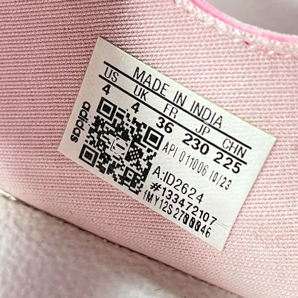 adidas Adilette Pink Fusion White Strappy Adjustable Straps Sandals Youth Size 4